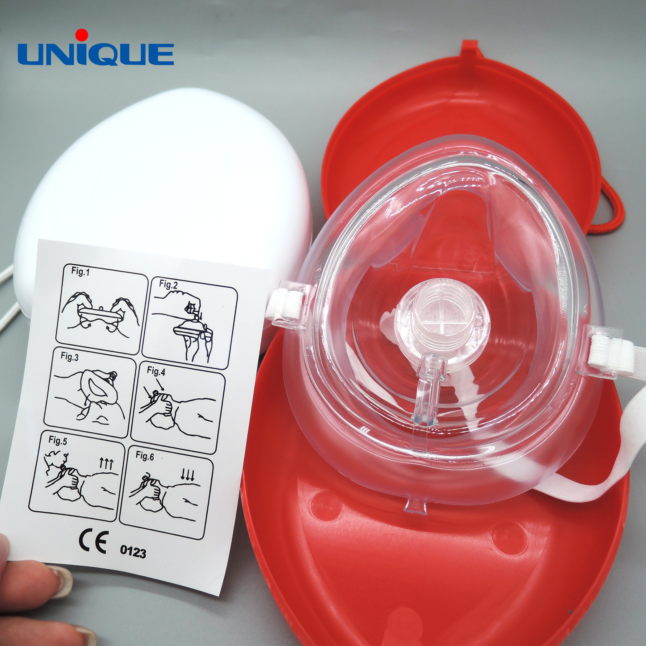 Hot sale Disposable cpr training face breathing mask medical device