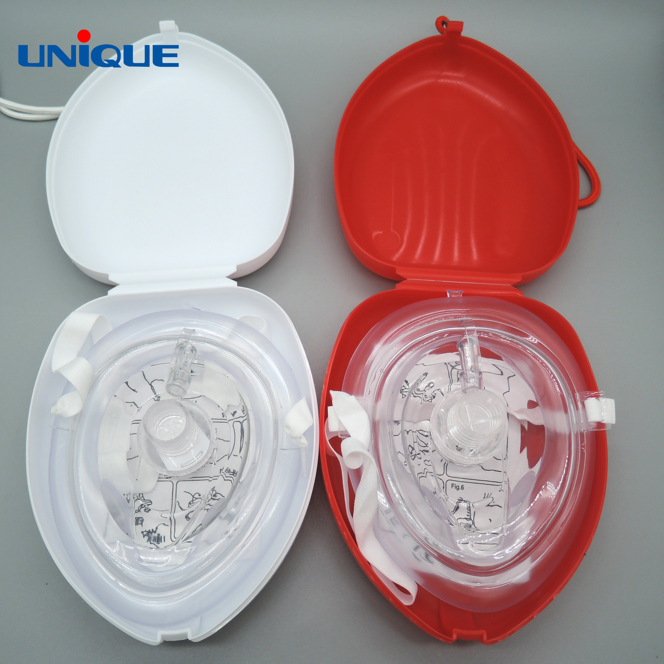 One Way Valve First Aid Face Shield Bonus Pocket CPR Mask