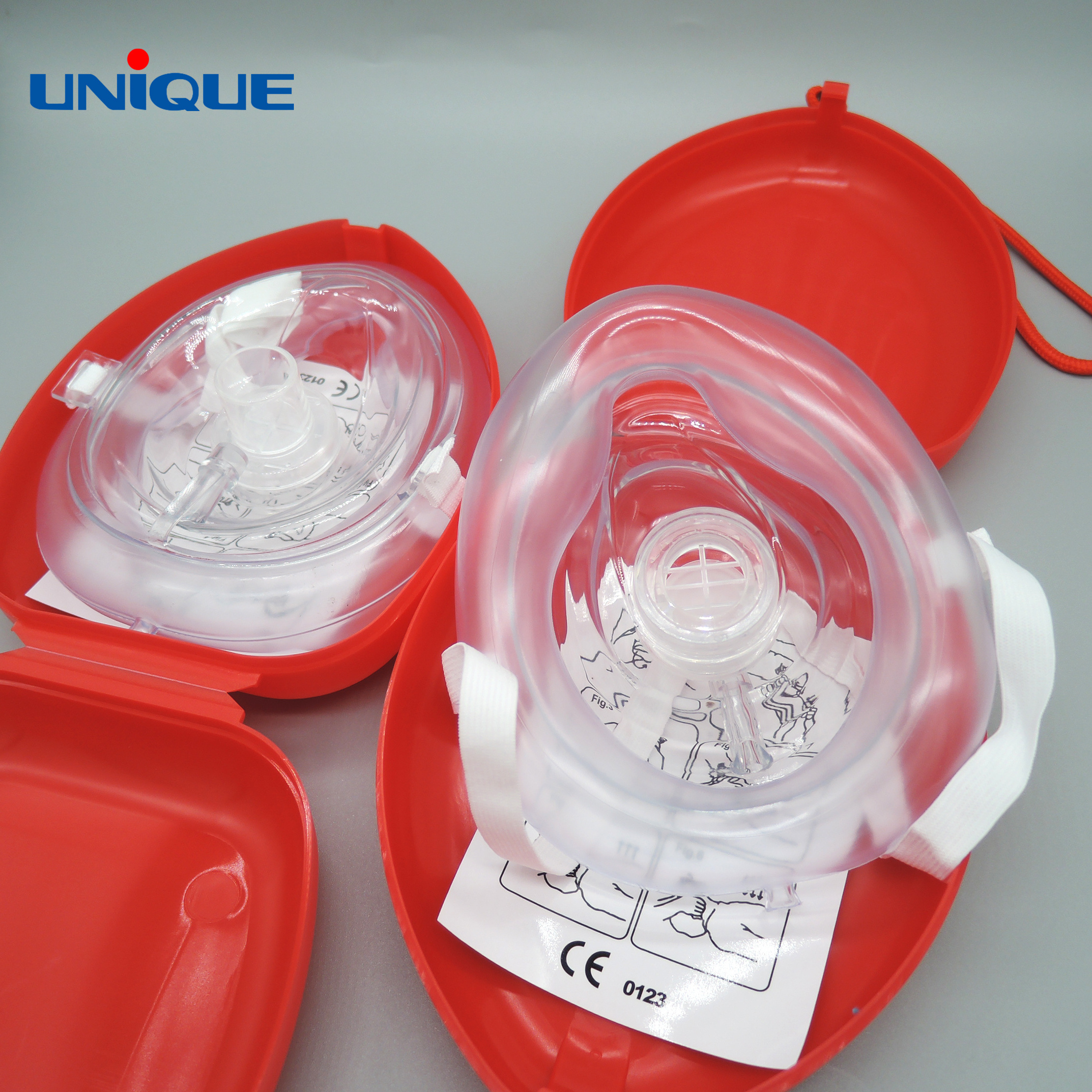 One Way Valve First Aid Face Shield Bonus Pocket CPR Mask