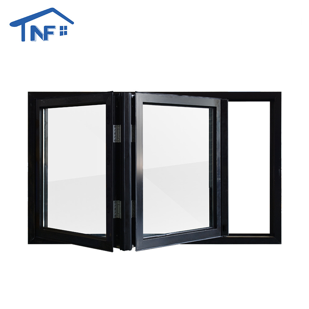 Aluminum accordion folding windows factory customization bifold door