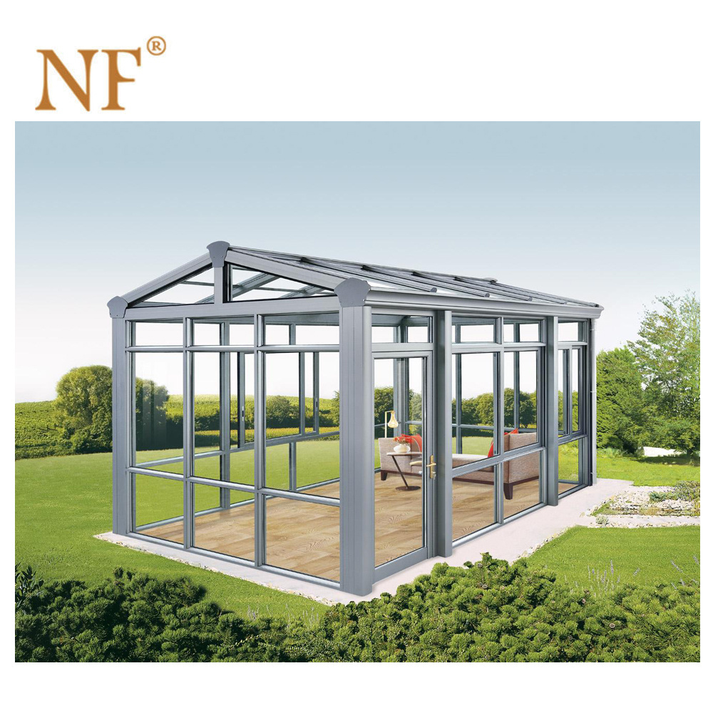 Aluminium commercial garden house greenhouses sunroom glazing