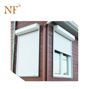 Aluminium electric roller shutter window