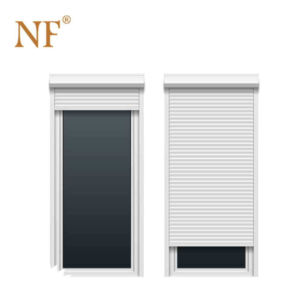 Aluminium electric roller shutter window