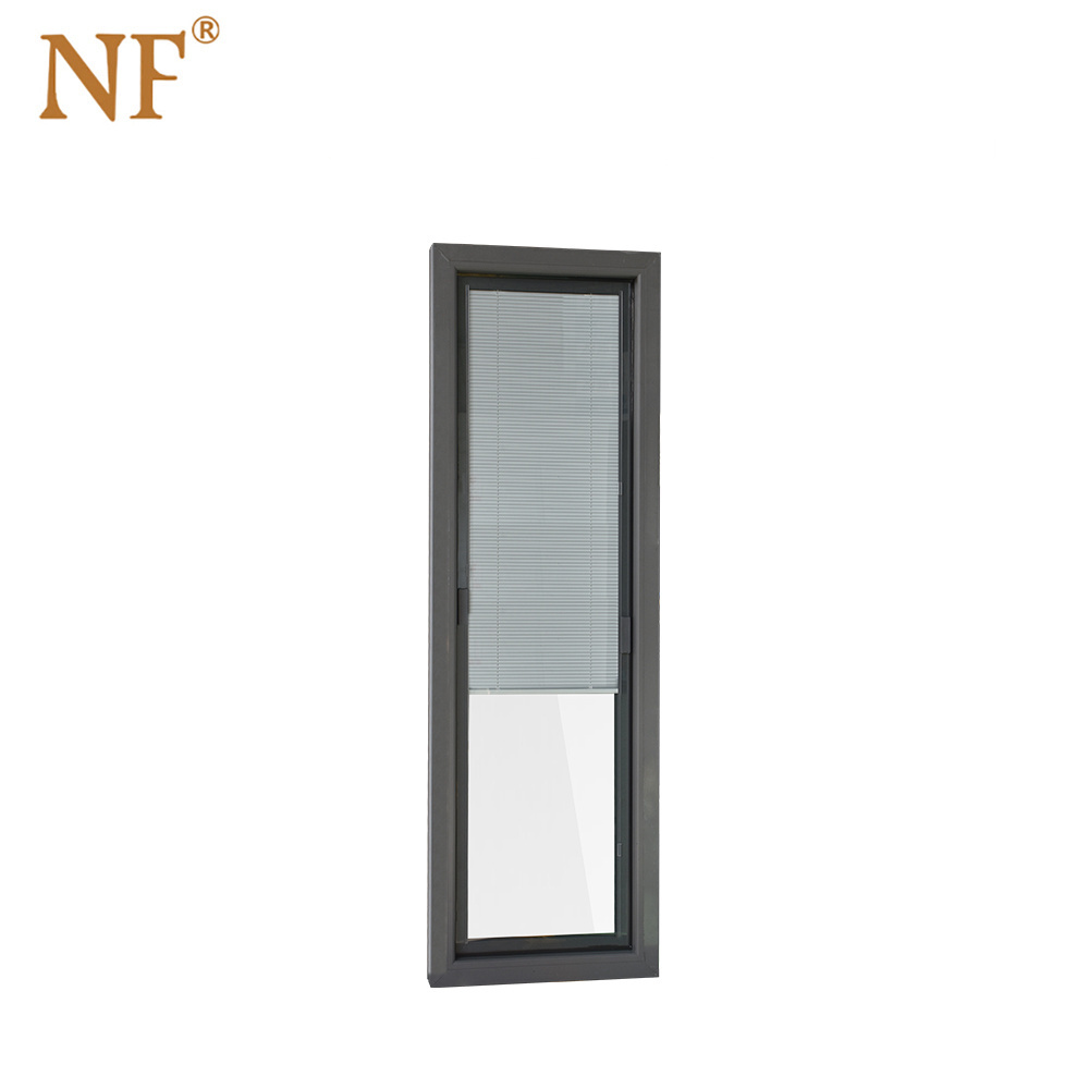 small size square shape ventilation window with blinds for bathroom