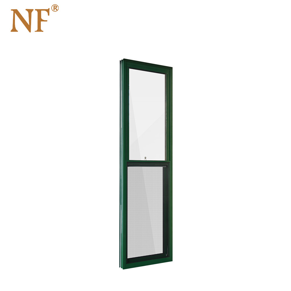 aluminum vertical double sash hung windows