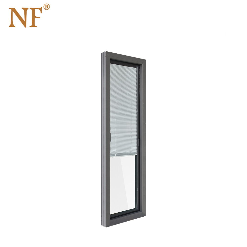 small size square shape ventilation window with blinds for bathroom