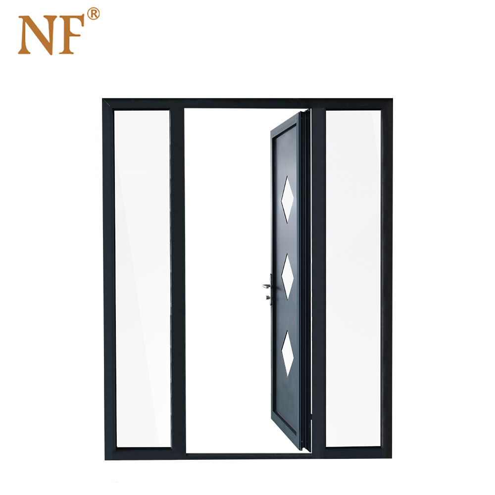 latest main gate designs aluminum alloy swing doors