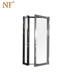 Foshan NF church aluminum unbreakable glass doors for sale