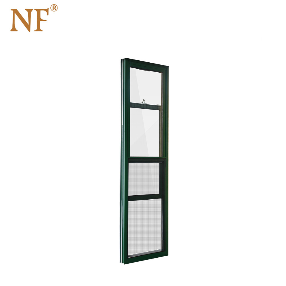 aluminum vertical double sash hung windows