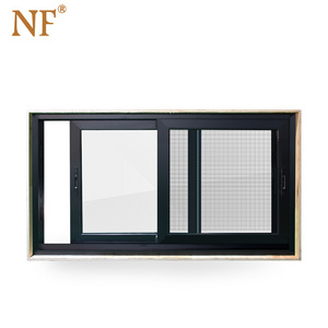 aluminum windows 70-series standard glass sliding reception  window sizes