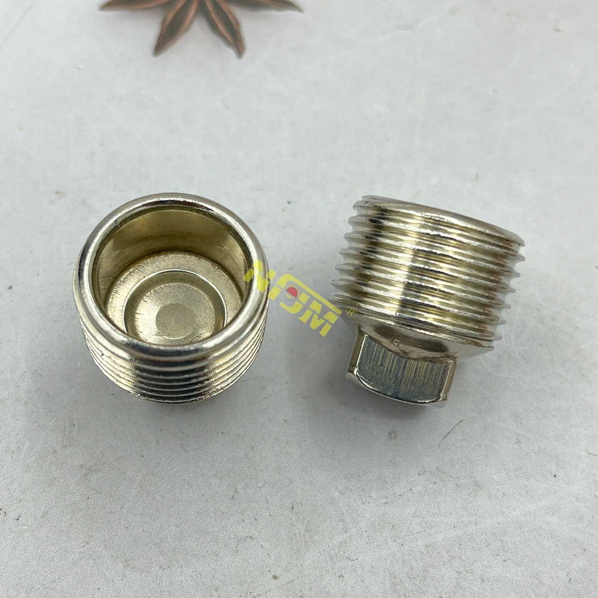 NFJM 3/4 Inch Straight Plug Head Thread Connector Joints 304 Stainless Steel Flexible Conduit Connectors