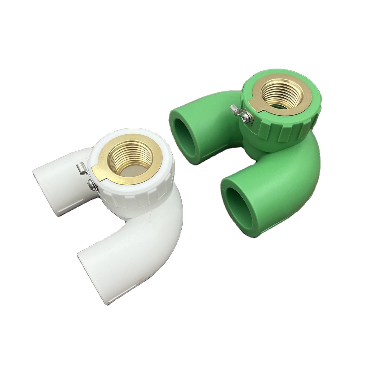 Wholesale ppr equal potential double pipe fittings 4 min 2025 shower anti-shock connector green grey thickened pipe fittings