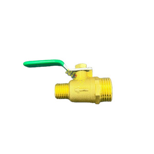 NFJM 1/2" to 1/4" Male Thread Water Shut Off Valve Brass Threaded Ball Valve for Oil Air Gas Fuel