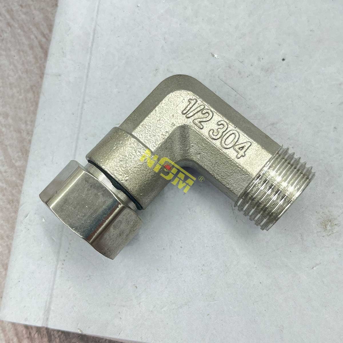 NFJM stainless Steel G1/2 Union Hexagon Tee Elbow Connector 1/2