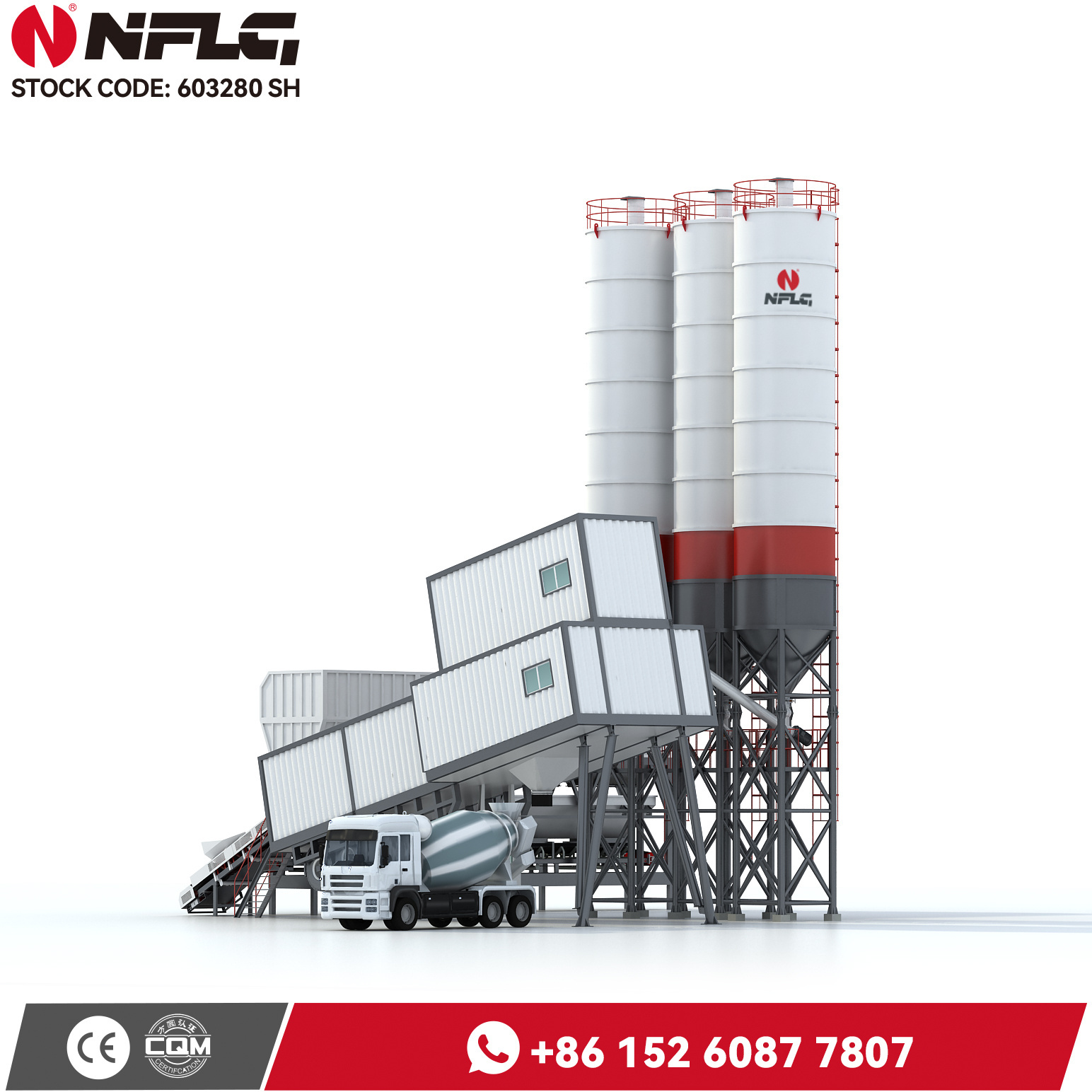 New designed factory price HZS180 mobile concrete batching plant with 29 years experience