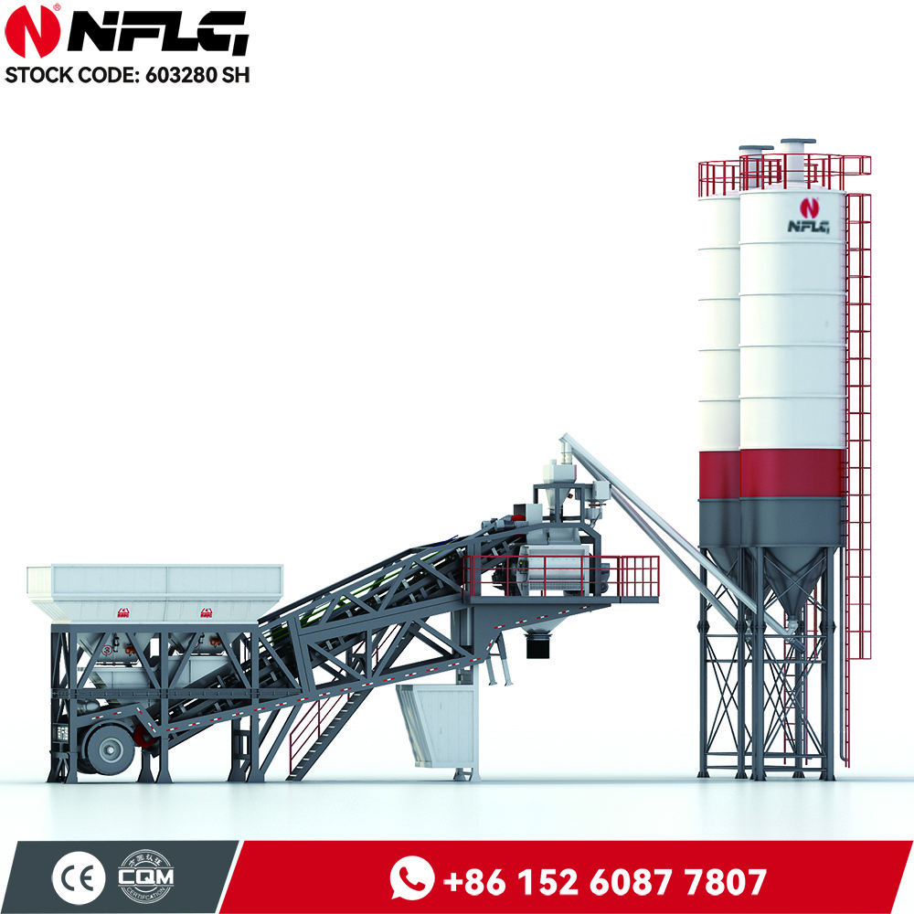 YHZS60 60M3/H Mobile Concrete Batching Plant