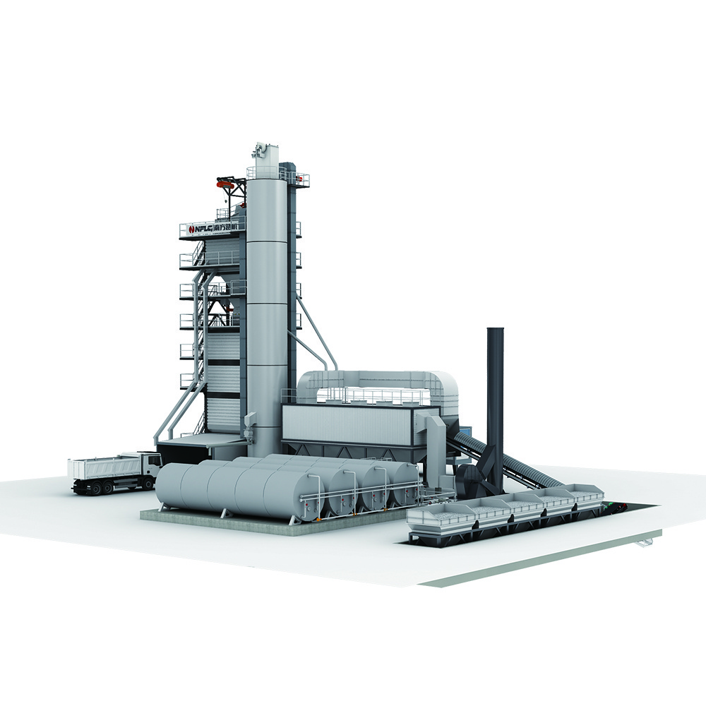 Environmental friendly good quality portable asphalt batch mixing plant for great sale