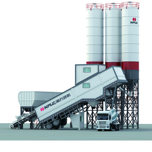 New designed factory price HZS180 mobile concrete batching plant with 29 years experience