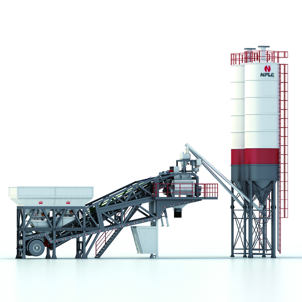 New Arrived Concrete Batching Plant Indonesia Elkon C30 Baching Plants