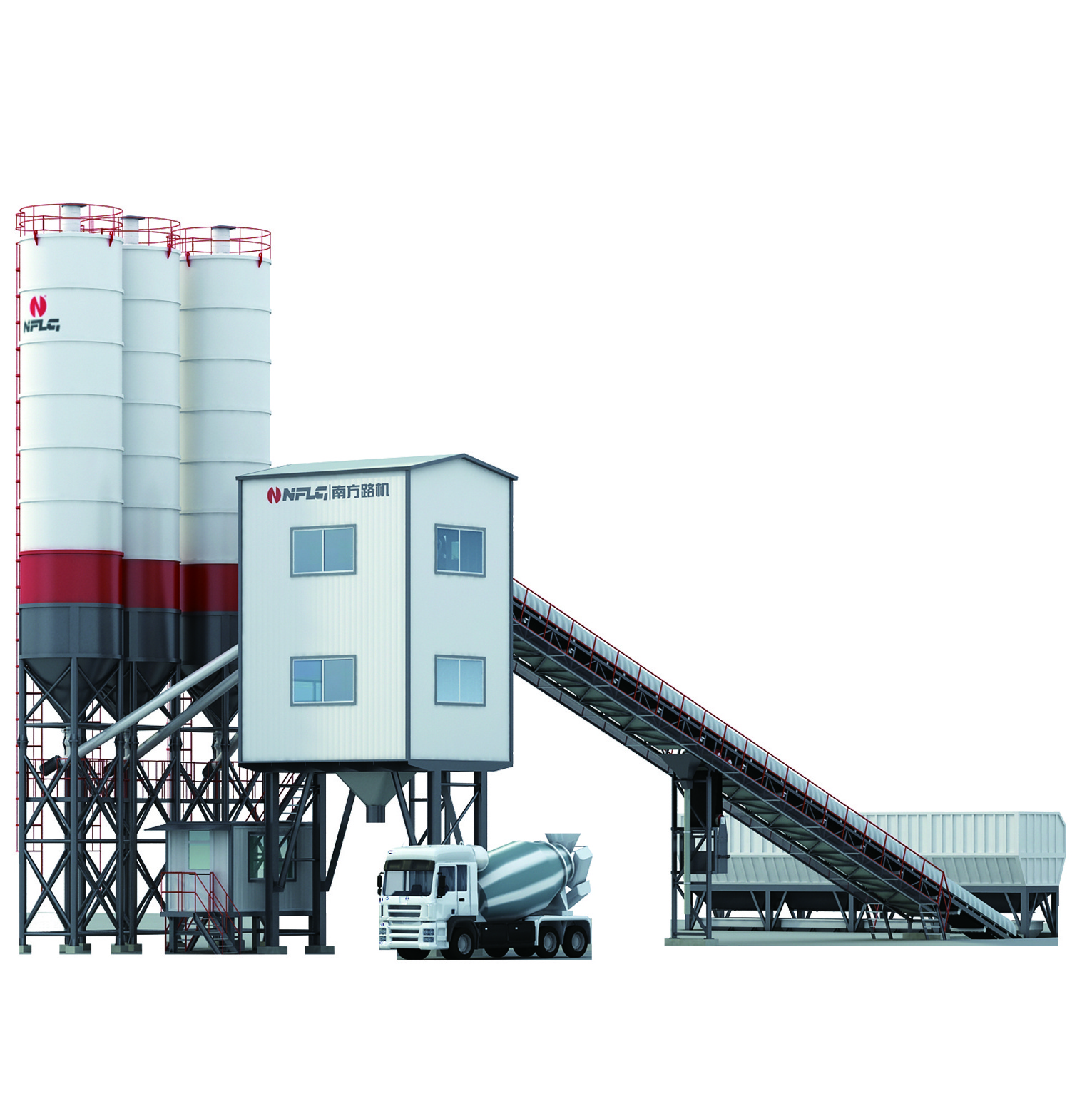 Hzs120 Universal Ready-mixed Concrete Batching Plant