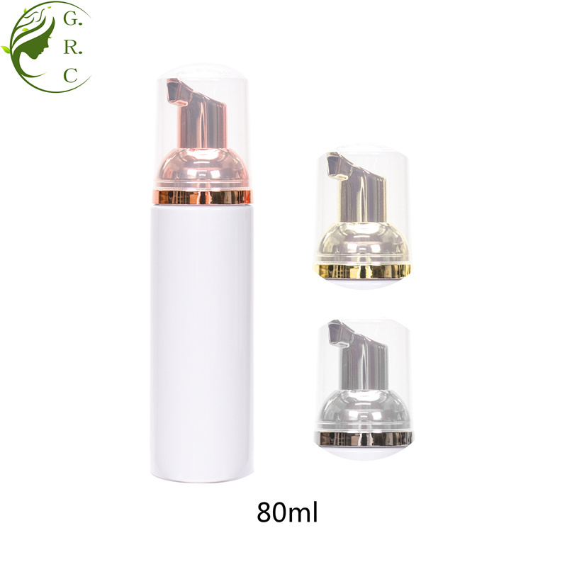 GRC Pump Shower Gel Beauty Cream Hair Conditioner Round PET Plastic Cosmetic Lotion Spray Foam Shampoo Bottle