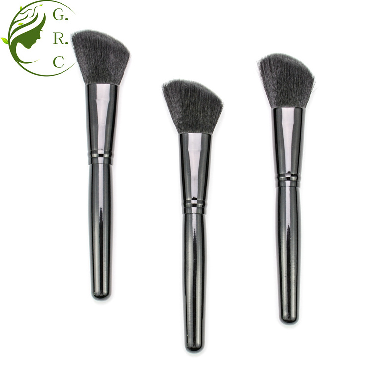 Cheap Best Synthetic Hair Single Big  Flat Angled Cosmetic Kabuki Make up Brushes Make Up Powder Blush Contour Brush