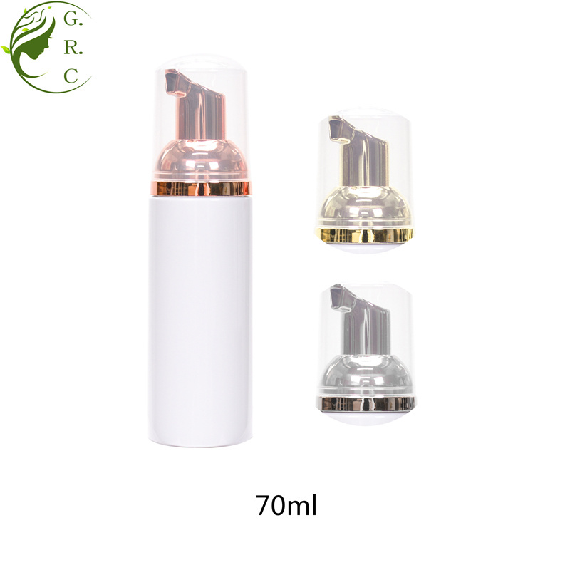 GRC Pump Shower Gel Beauty Cream Hair Conditioner Round PET Plastic Cosmetic Lotion Spray Foam Shampoo Bottle