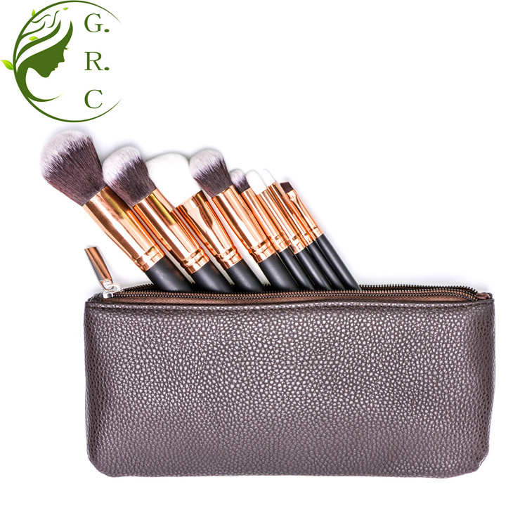 Maquillaje brush applicator cosmetic Nylon hair make up brusher custom logo private label wholesale 8 piece makeup brushes set