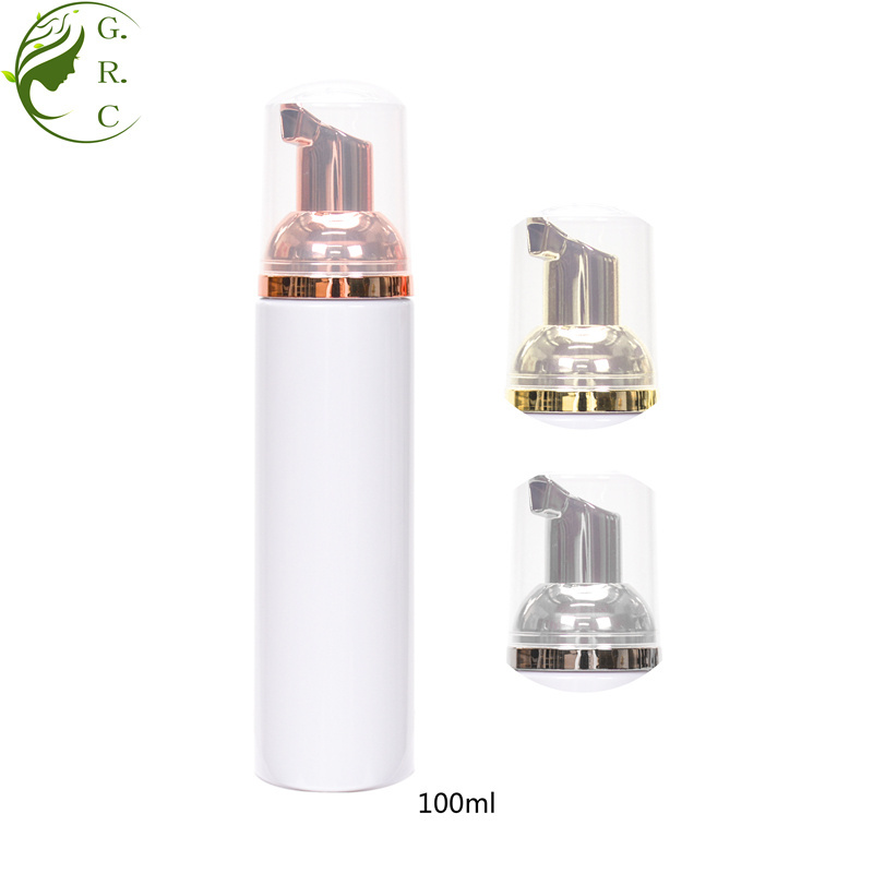 GRC Pump Shower Gel Beauty Cream Hair Conditioner Round PET Plastic Cosmetic Lotion Spray Foam Shampoo Bottle