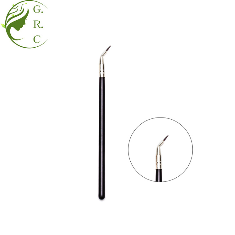 Pinceau De Maquillage Wholesale Beauty Cosmetics Kabuki Eye Liner Makeup Brushes Luxury Small Gel Pro Bent Angled Eyeliner Brush