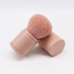 Wholesale Refillable Handle Dispenser Container Liquid Loose Powder Brush Applicator Empty Foundation Makeup Brush With Tube