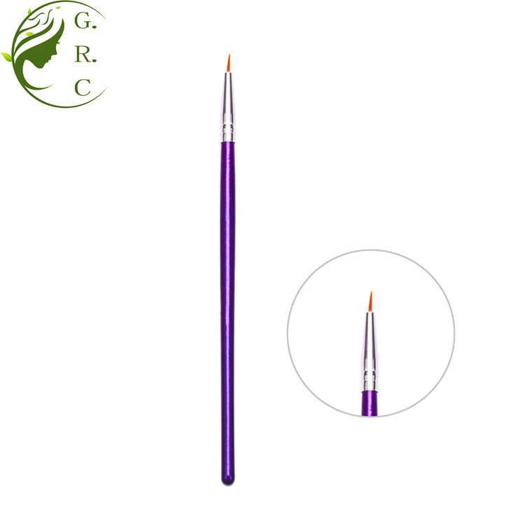 Pinceau De Maquillage Wholesale Beauty Cosmetics Kabuki Eye Liner Makeup Brushes Luxury Small Gel Pro Bent Angled Eyeliner Brush