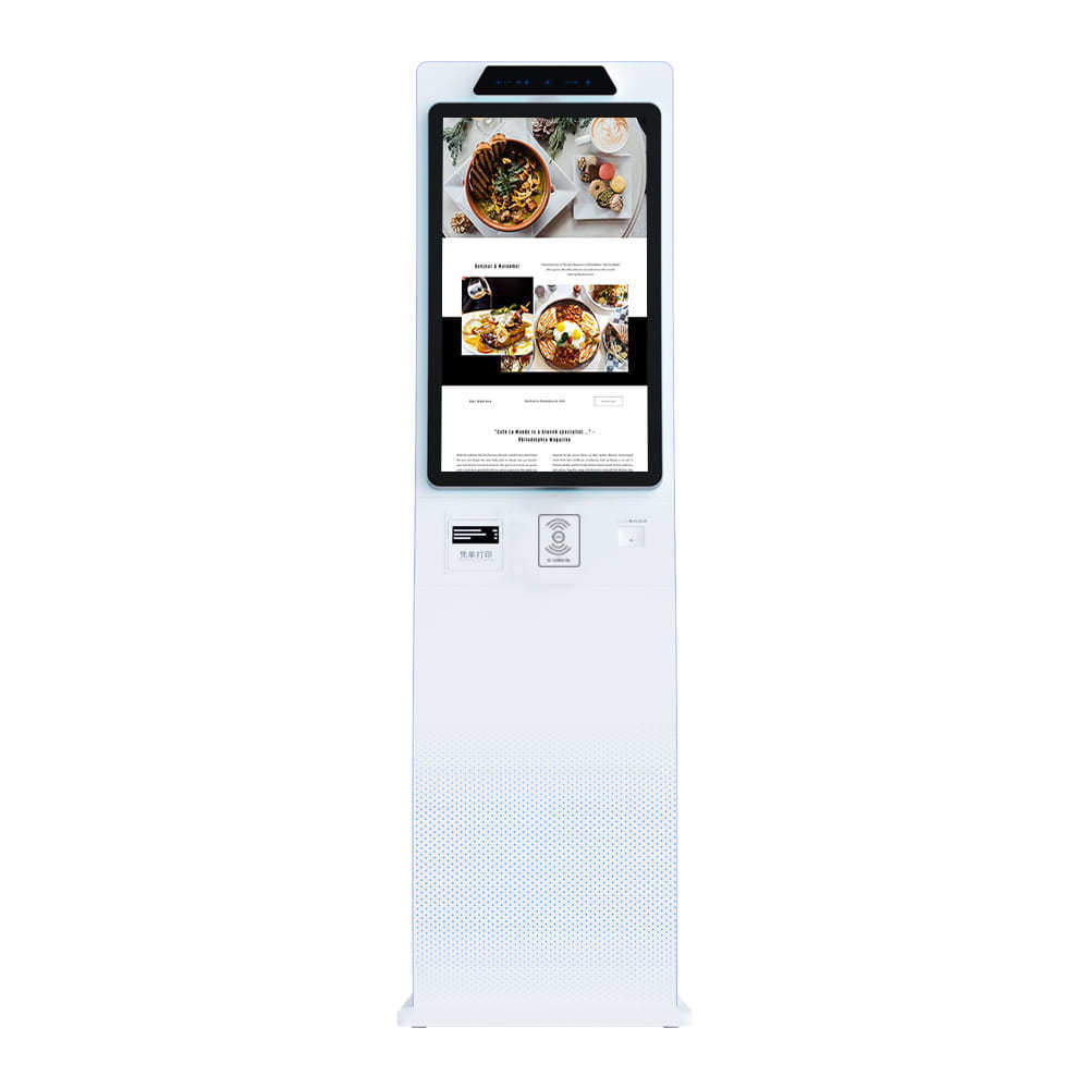 32 inch Self Service Payment Machines Printing Curved Touch Screen Vending Ordering Restaurant Hotel Self Kiosk