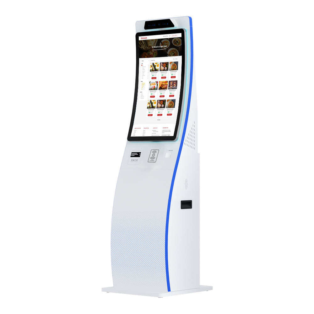 32 inch Self Service Payment Machines Printing Curved Touch Screen Vending Ordering Restaurant Hotel Self Kiosk