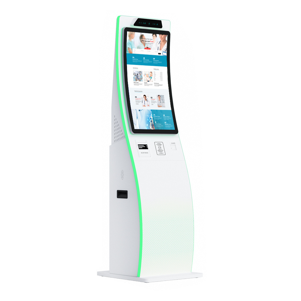 Parking ticket machine 23.6'' 32'' self service payment kiosk smart safe outdoor kiosk queue management system for parking lot