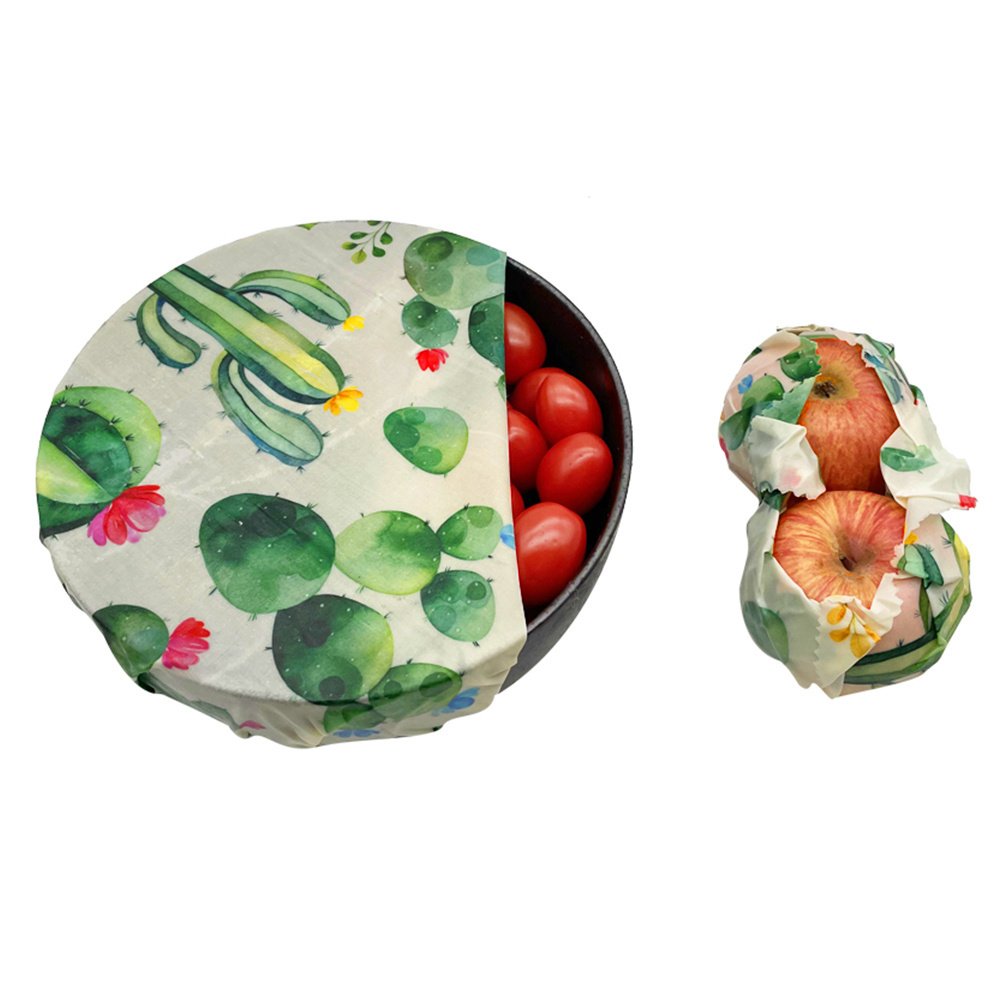 In Stock BSCI Factory Kitchen Food Bag Organic Cotton Reusable Soy Vegan Beeswaxs Wrap Roll