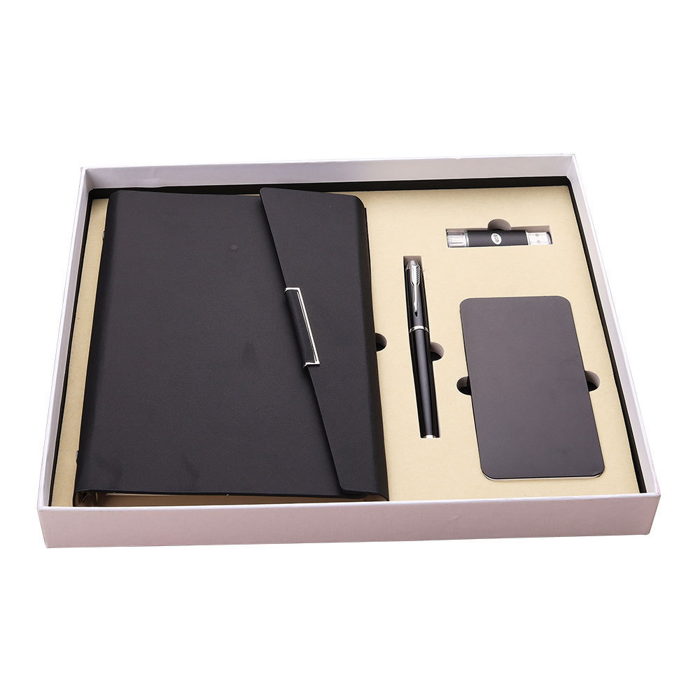 A5 Business Card Box Keychain Notepad set Notebook Gift Set