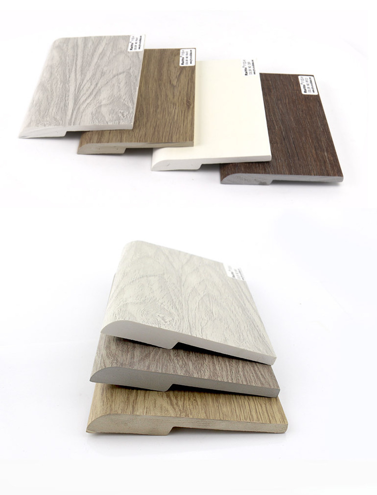 RT-F100-H, Residential wall and floor plastic skirting board, pvc wall base For Home Furniture Decoration