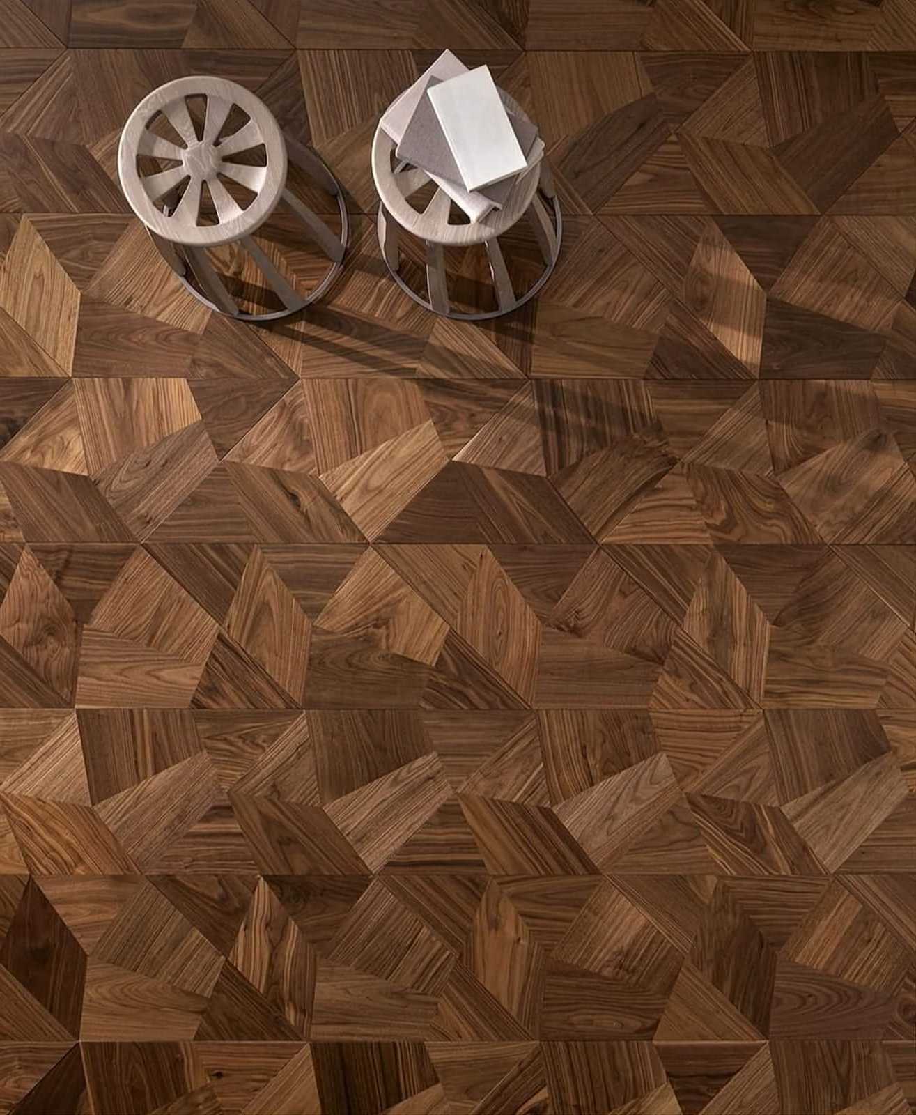 Parket Floor Wood Engineered Flooring By Diamond Pattern Design Mosaic