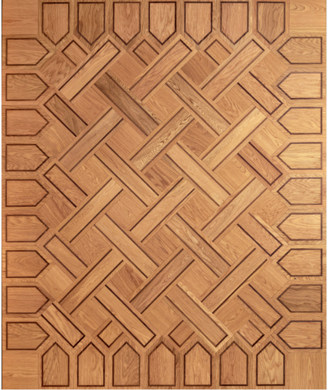 Unique Walnut Leaf Design Solid Parquet Prices Wood Floor Bedroom Tiles