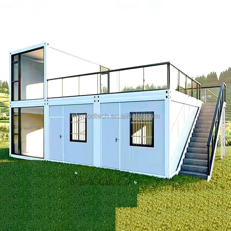 Waterproof prefabricated Easily Assembled Eco Friendly  Houses Portable Mobile Prefab House Container