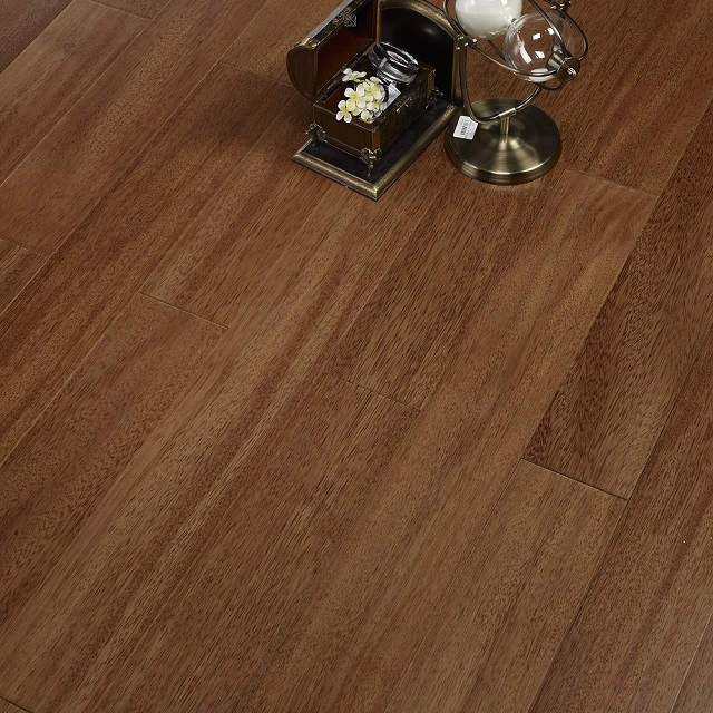 Solid Golden Teak Wood Floor  Indoor Usage Oil Brushed Finish