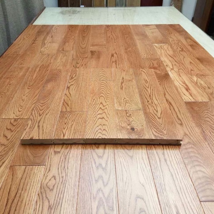 Solid Butterscotch Color White Oak Hardwood  Timber Solid Wood Flooring