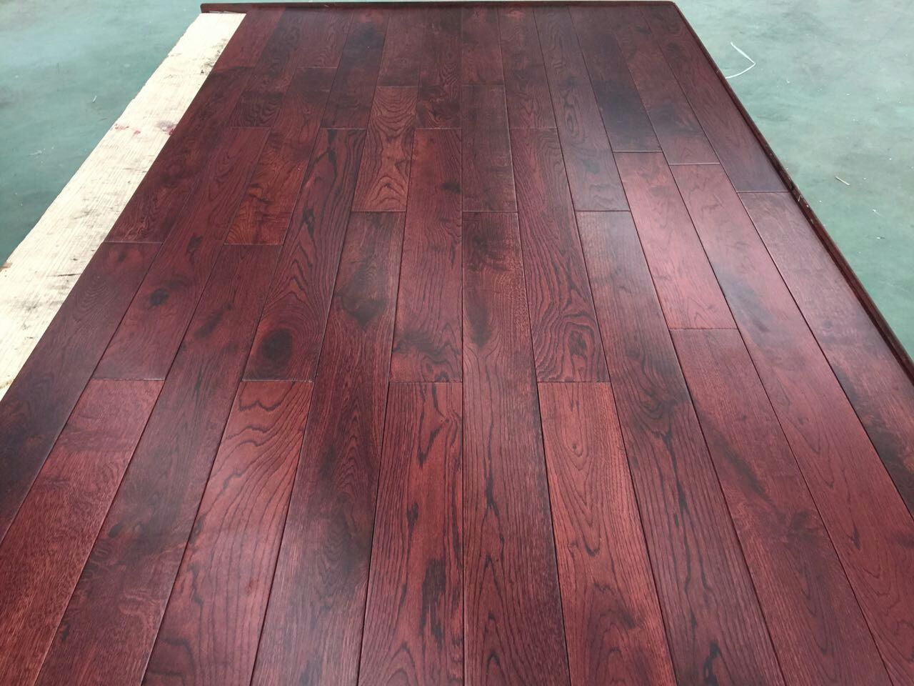 Solid Butterscotch Color White Oak Hardwood  Timber Solid Wood Flooring