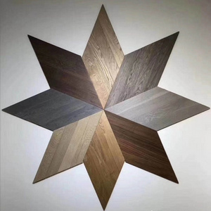 Waterproof engineered silver oak wood flooring hand scraped brushed finish chevron Floor