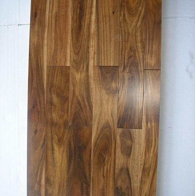 Short Leaf Natural Smooth Tobacco Road Acacia Wood Flooring