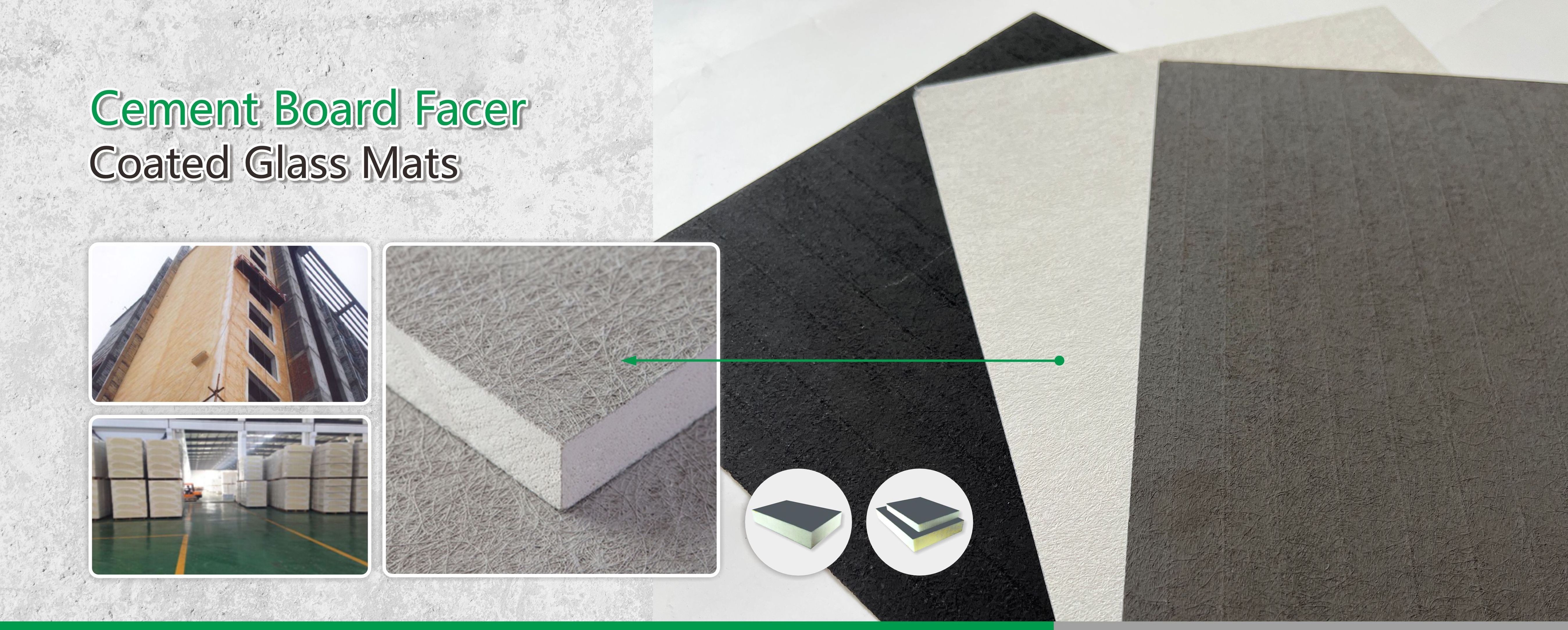 Black/Grey/White Coated Fiberglass Tissue for Rock Wool