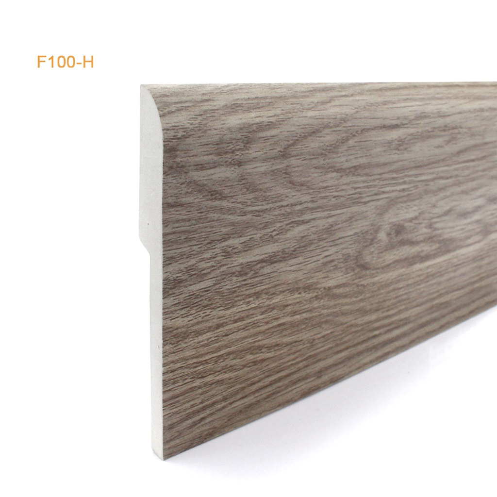 RT-F100-H, Residential wall and floor plastic skirting board, pvc wall base For Home Furniture Decoration