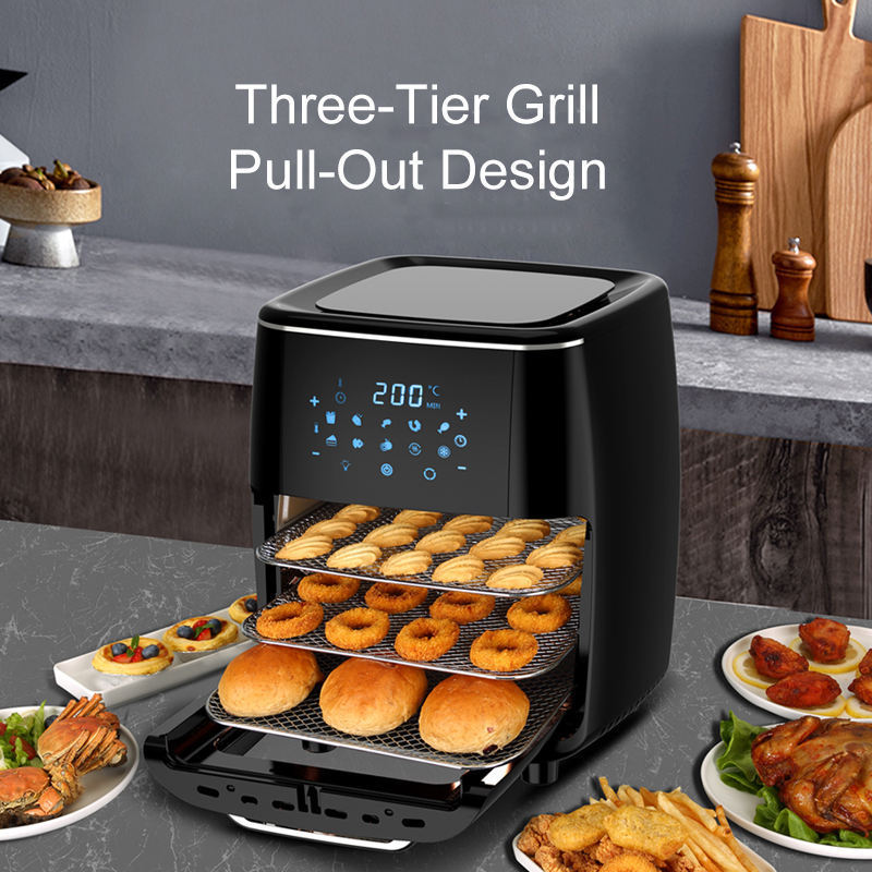 13L Large Capacity Air Fryer Oven Oil-free Deep Fryer Multi-function Smart Kitchen Appliance Digital Air Fryer Toaster