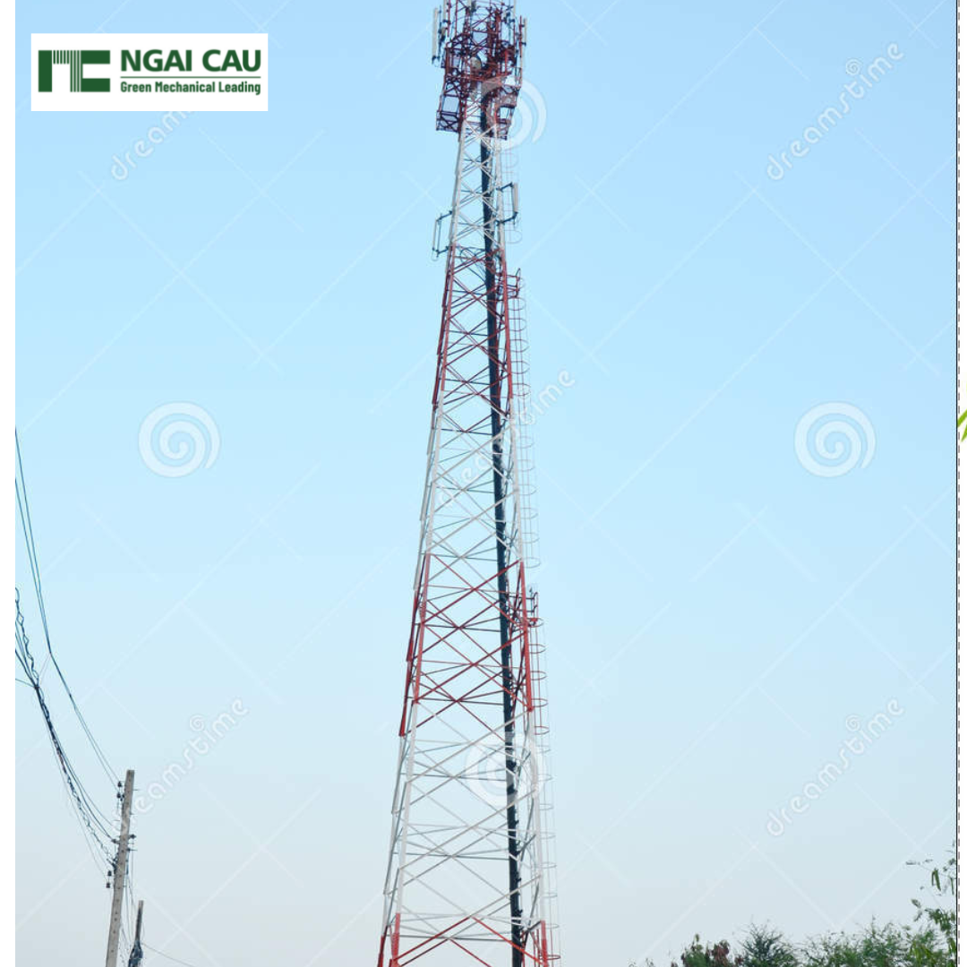 Galvanized Steel Telecommunication Tower Built To Customer's Specifications And Accordance With Hard Standards Steel Structure